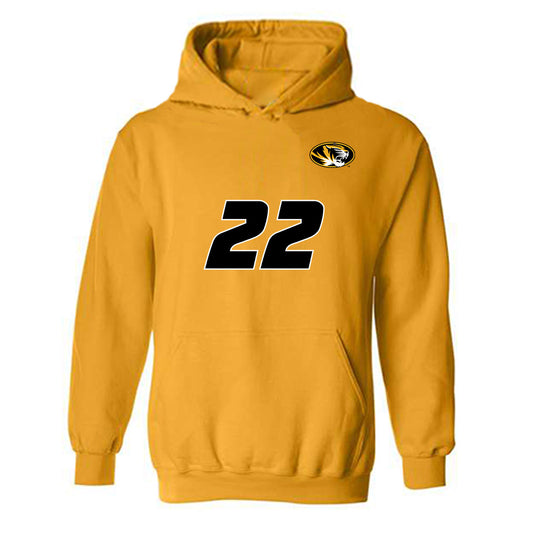 Missouri - NCAA Women's Volleyball : Millie Bauer - Replica Shersey Hooded Sweatshirt-0