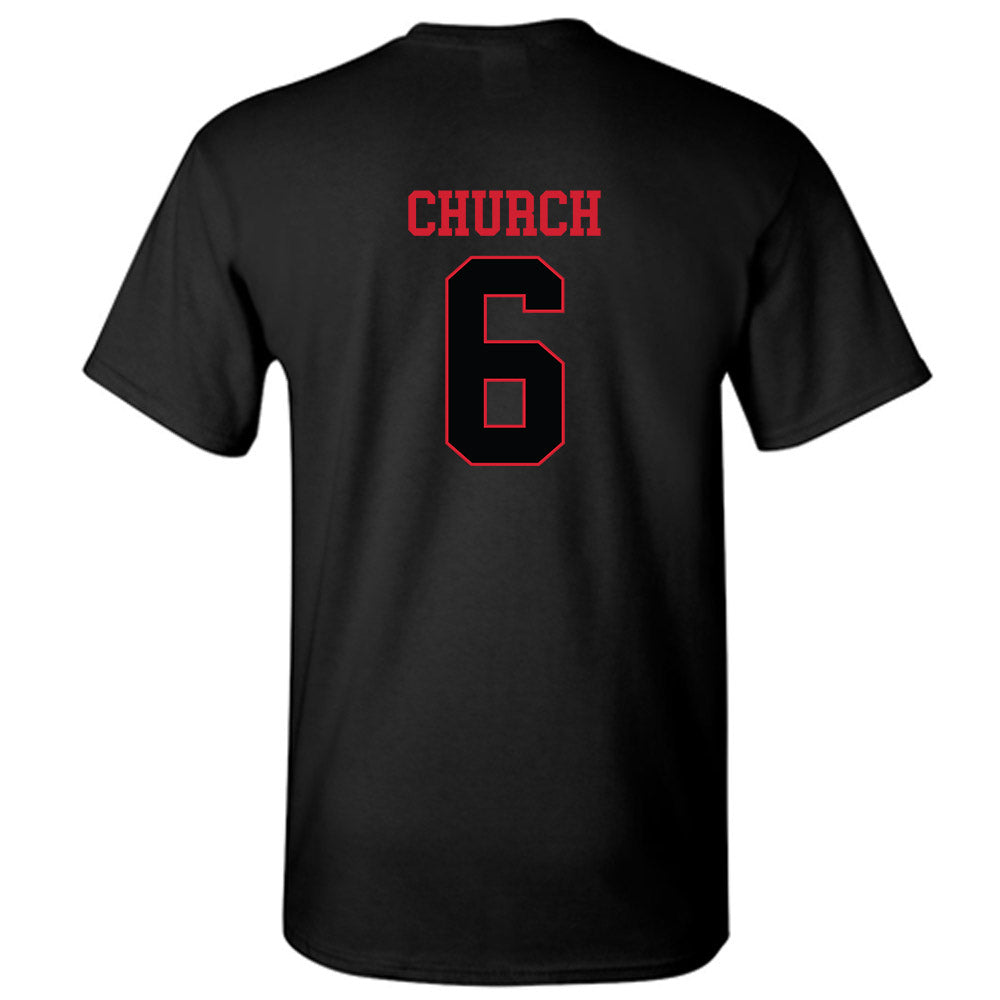 NC State - NCAA Baseball : Landon Church - Replica Shersey T-Shirt-1