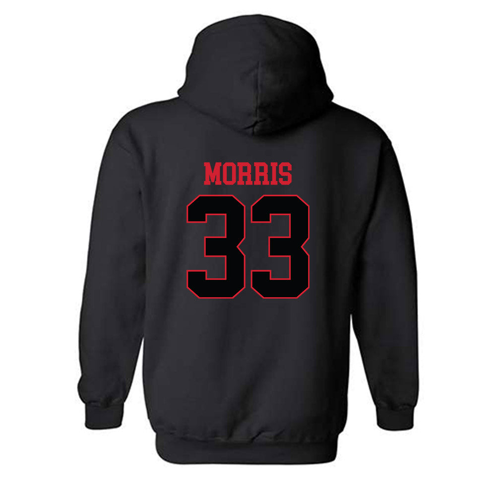 NC State - NCAA Baseball : Kaden Morris - Replica Shersey Hooded Sweatshirt