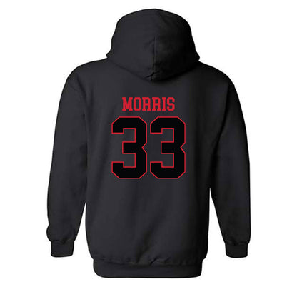 NC State - NCAA Baseball : Kaden Morris - Replica Shersey Hooded Sweatshirt