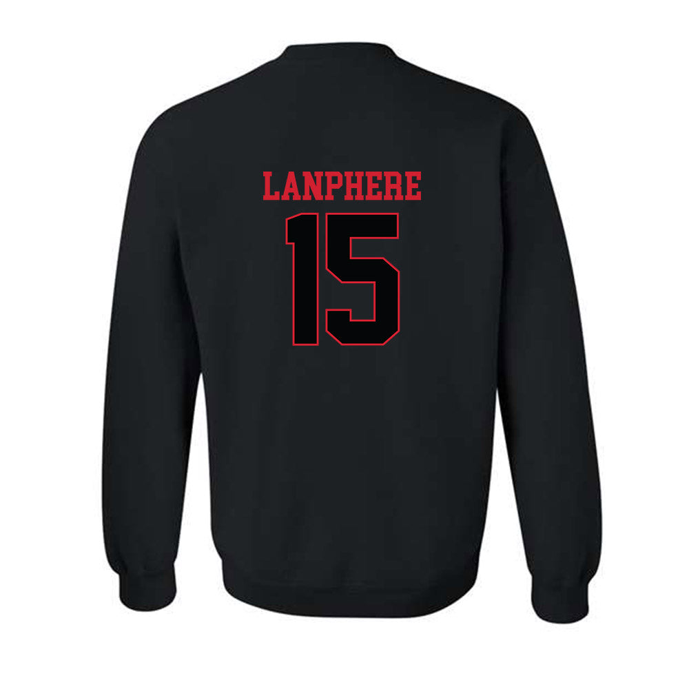 NC State - NCAA Baseball : Drew Lanphere - Replica Shersey Crewneck Sweatshirt-1