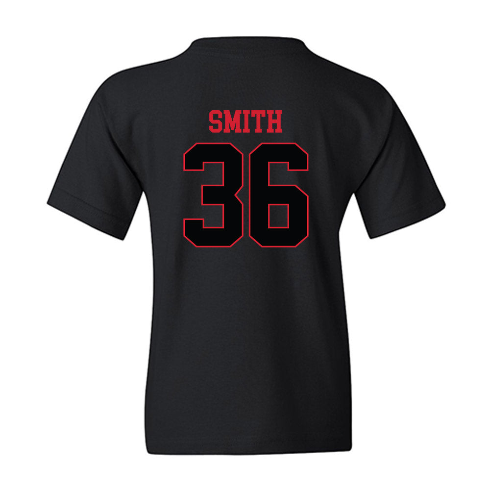NC State - NCAA Baseball : Jacob Smith - Replica Shersey Youth T-Shirt-1