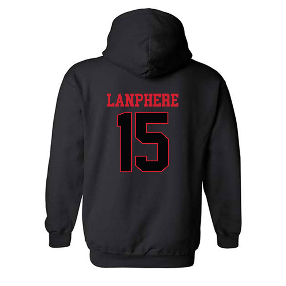 NC State - NCAA Baseball : Drew Lanphere - Replica Shersey Hooded Sweatshirt-1