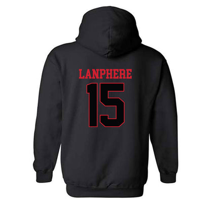 NC State - NCAA Baseball : Drew Lanphere - Replica Shersey Hooded Sweatshirt-1