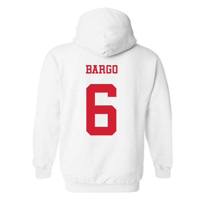NC State - NCAA Baseball : Dalton Bargo - Replica Shersey Hooded Sweatshirt-1