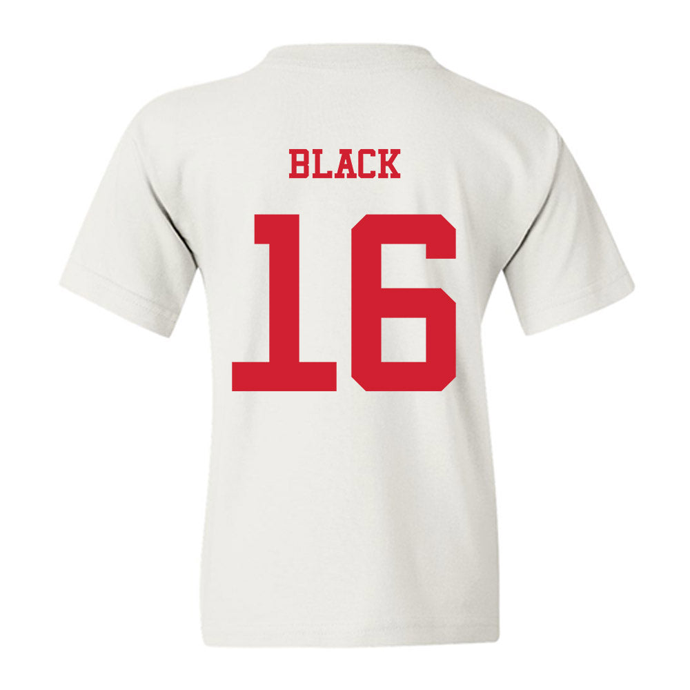 NC State - NCAA Baseball : Collins Black - Replica Shersey Youth T-Shirt-1