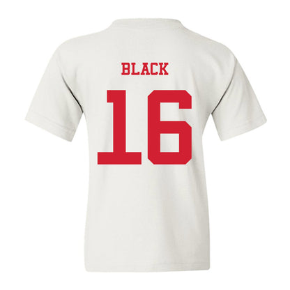 NC State - NCAA Baseball : Collins Black - Replica Shersey Youth T-Shirt-1