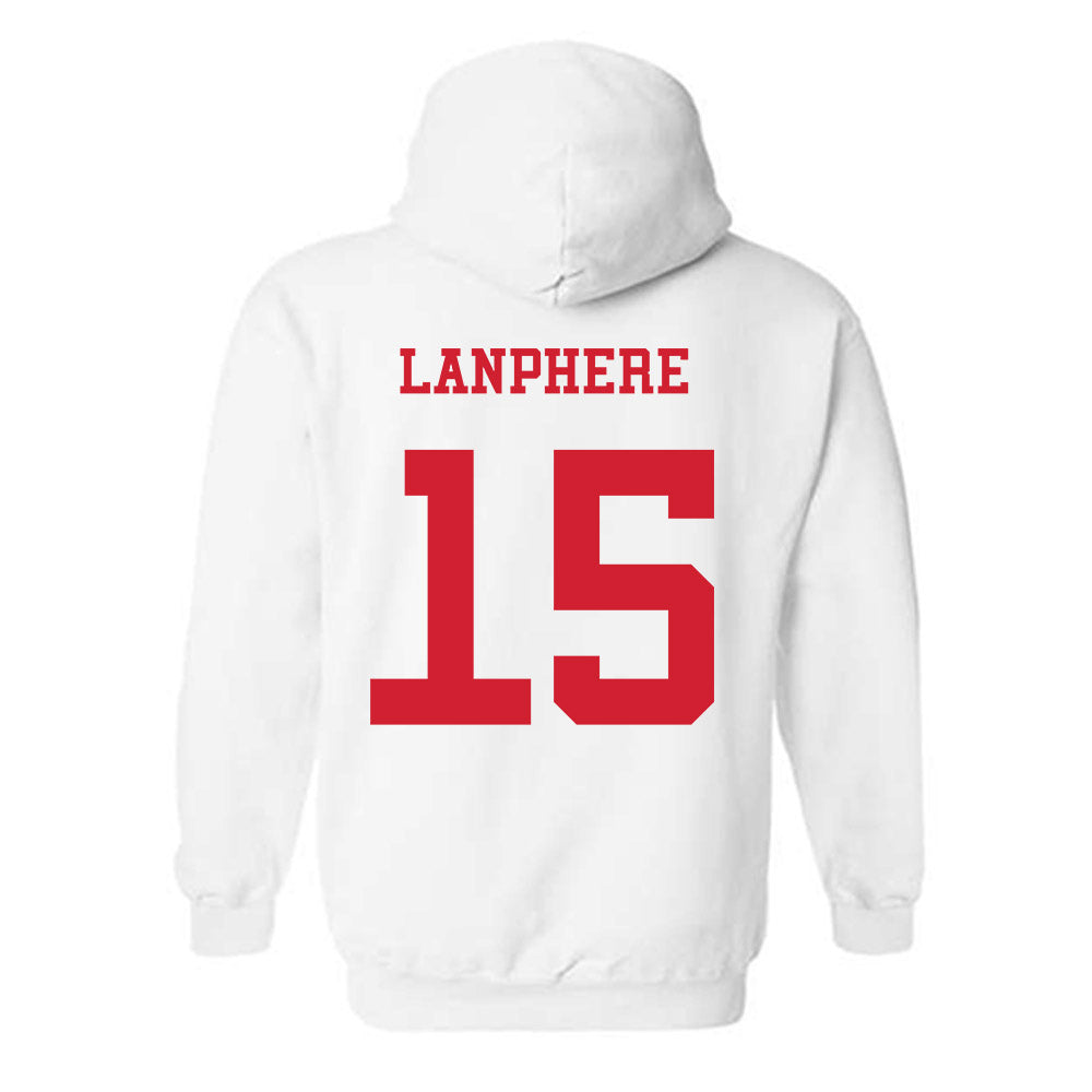 NC State - NCAA Baseball : Drew Lanphere - Replica Shersey Hooded Sweatshirt-1