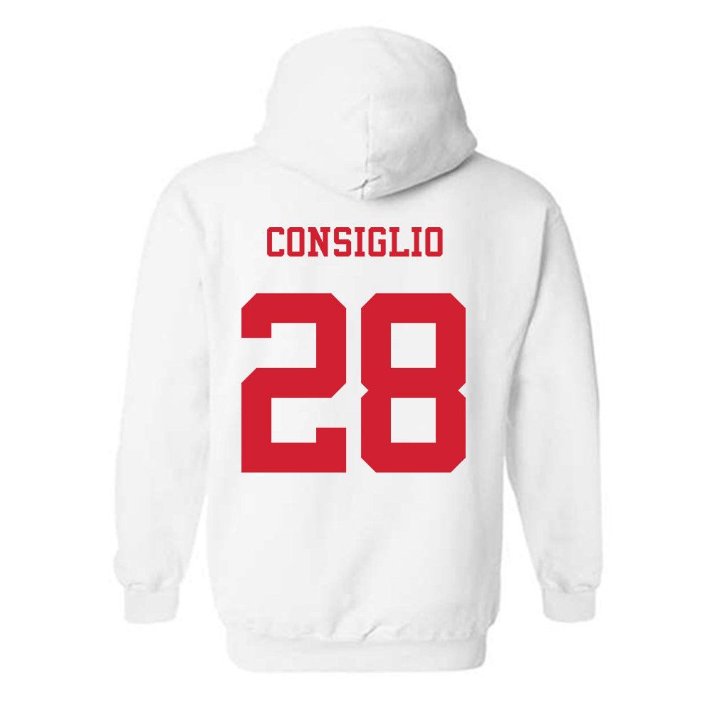NC State - NCAA Baseball : Cooper Consiglio - Hooded Sweatshirt Replica Shersey