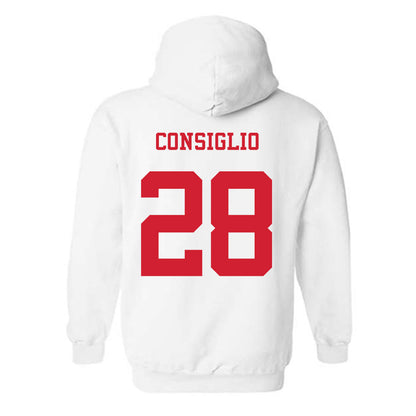 NC State - NCAA Baseball : Cooper Consiglio - Hooded Sweatshirt Replica Shersey