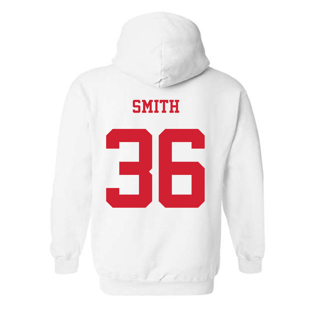 NC State - NCAA Baseball : Jacob Smith - Replica Shersey Hooded Sweatshirt-1