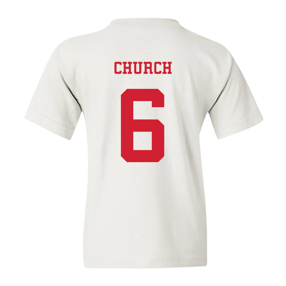 NC State - NCAA Baseball : Landon Church - Replica Shersey Youth T-Shirt-1