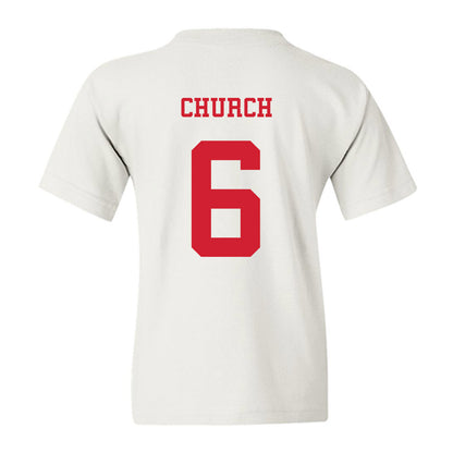 NC State - NCAA Baseball : Landon Church - Replica Shersey Youth T-Shirt-1