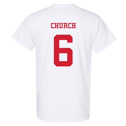 NC State - NCAA Baseball : Landon Church - Replica Shersey T-Shirt-1