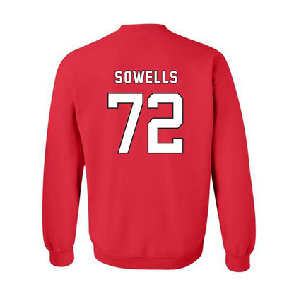 NC State - NCAA Football : Spike Sowells - Replica Shersey Crewneck Sweatshirt-1