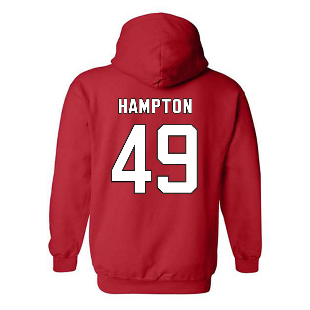 NC State - NCAA Football : Jailun Hampton - Replica Shersey Hooded Sweatshirt-1