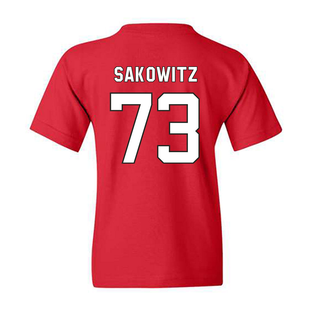 NC State - NCAA Football : Brady Sakowitz - Replica Shersey Youth T-Shirt-1