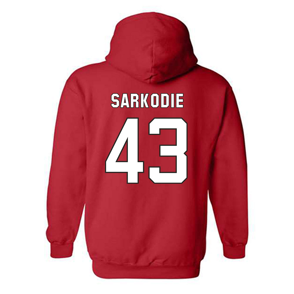 NC State - NCAA Football : Koby Sarkodie - Replica Shersey Hooded Sweatshirt-1