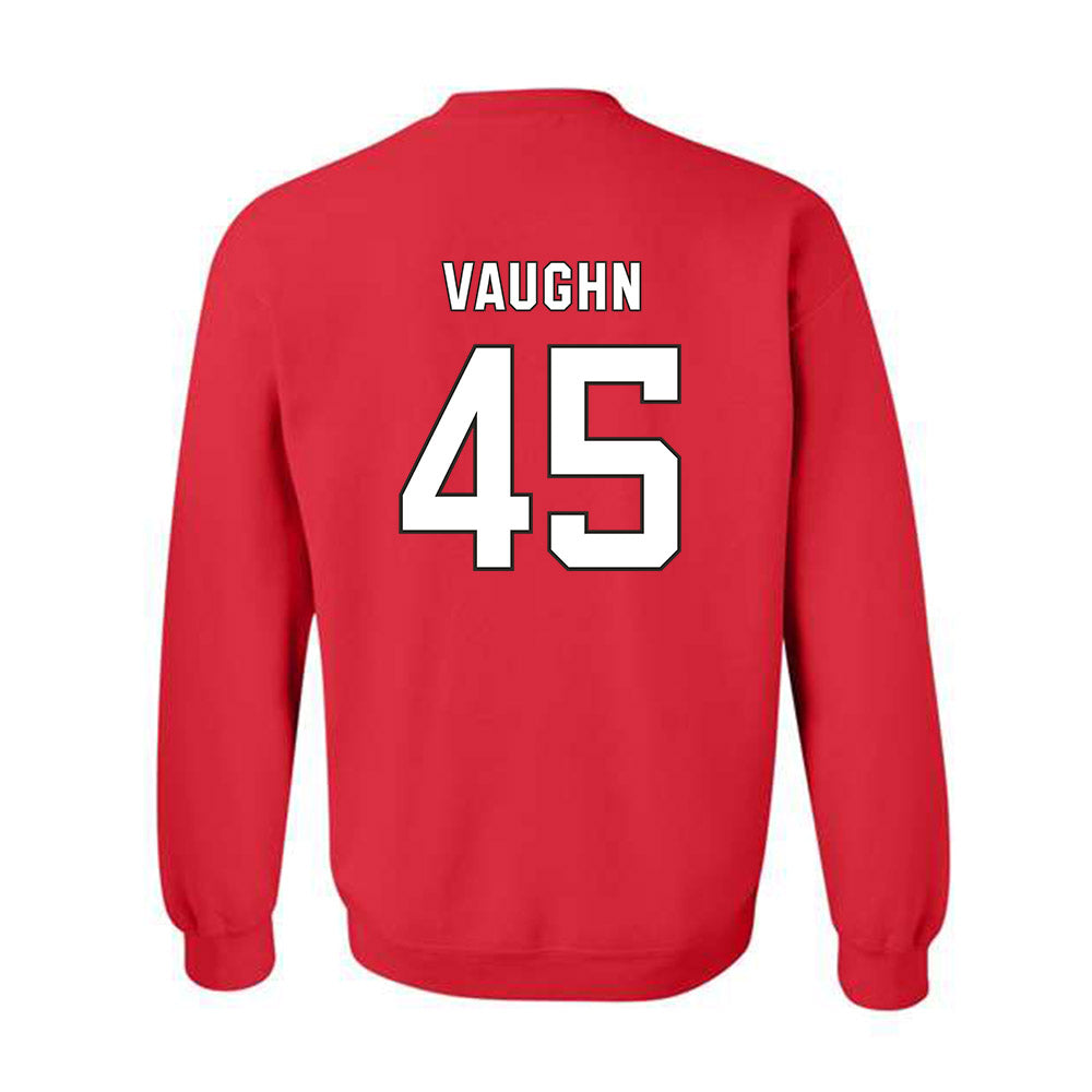 NC State - NCAA Football : Tex Vaughn - Replica Shersey Crewneck Sweatshirt-1