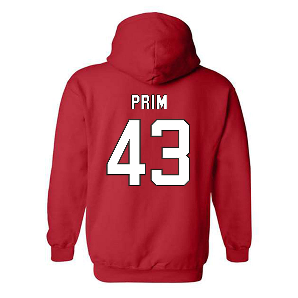 NC State - NCAA Football : AJ Prim - Replica Shersey Hooded Sweatshirt-1