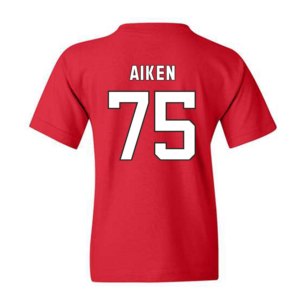 NC State - NCAA Football : Tre Aiken - Replica Shersey Youth T-Shirt-1