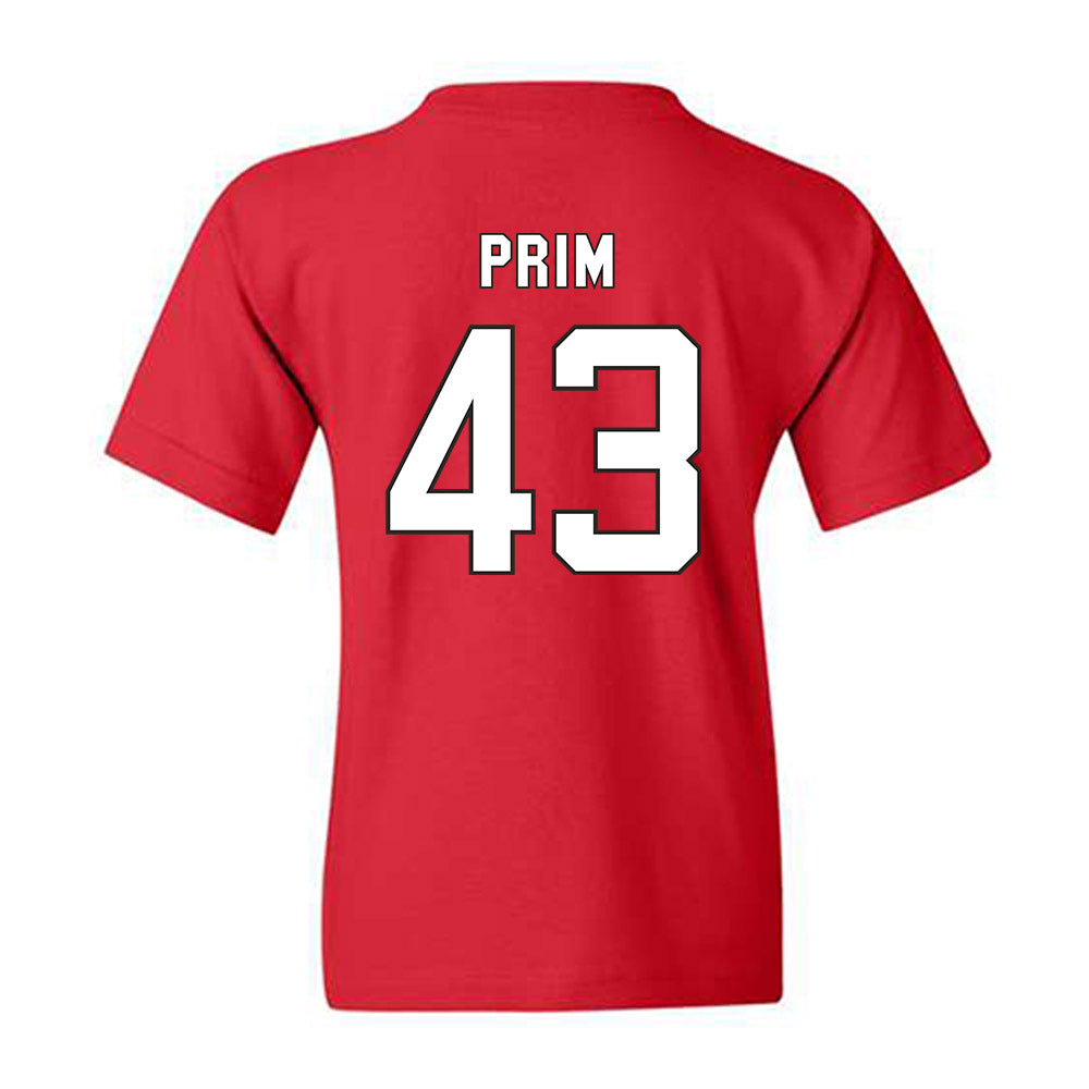 NC State - NCAA Football : AJ Prim - Replica Shersey Youth T-Shirt-1