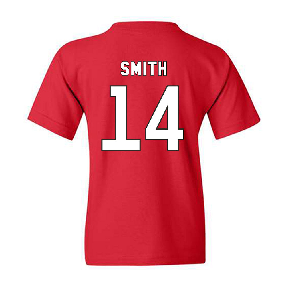 NC State - NCAA Football : Jacob Smith - Replica Shersey Youth T-Shirt-1