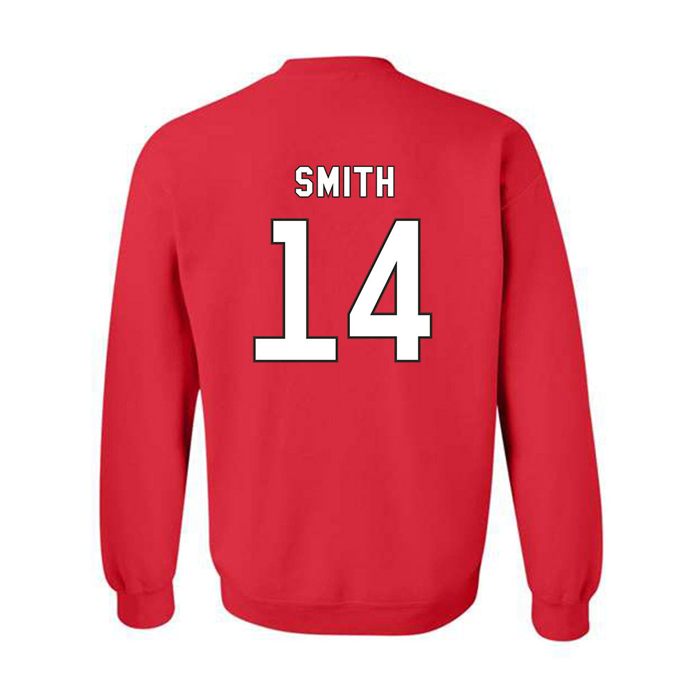 NC State - NCAA Football : Jacob Smith - Replica Shersey Crewneck Sweatshirt-1