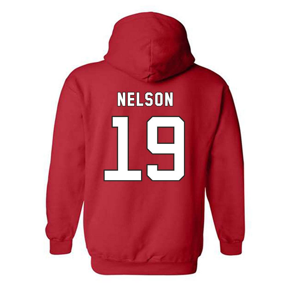 NC State - NCAA Football : DaKaari Nelson - Replica Shersey Hooded Sweatshirt-1