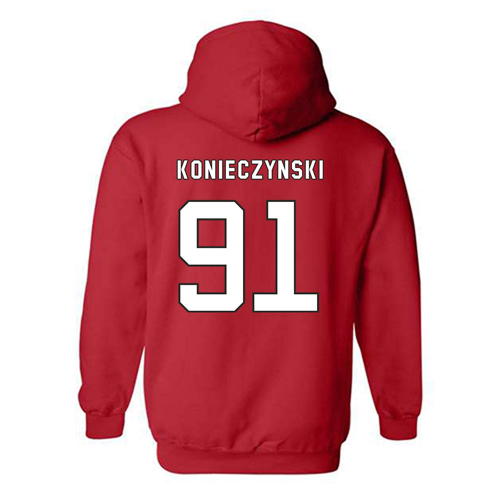NC State - NCAA Football : Nick Konieczynski - Hooded Sweatshirt