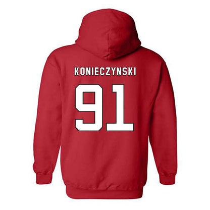 NC State - NCAA Football : Nick Konieczynski - Hooded Sweatshirt