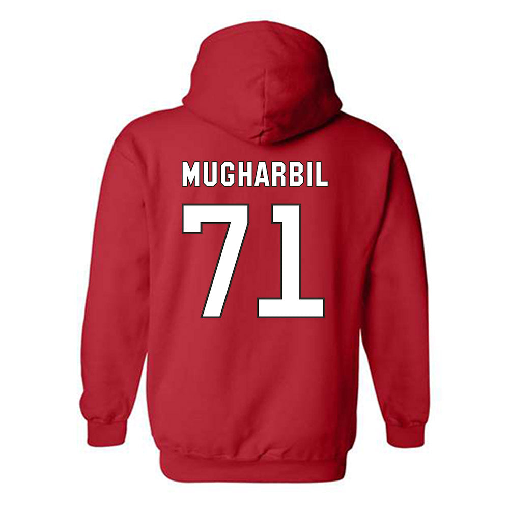 NC State - NCAA Football : Yousef Mugharbil - Replica Shersey Hooded Sweatshirt-1