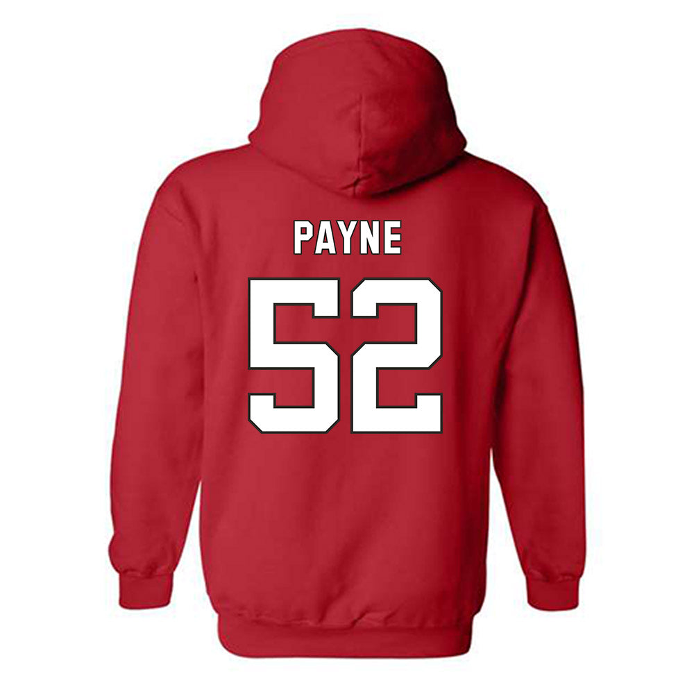 NC State - NCAA Football : Kage Payne - Replica Shersey Hooded Sweatshirt-1