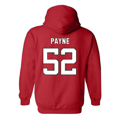 NC State - NCAA Football : Kage Payne - Replica Shersey Hooded Sweatshirt-1