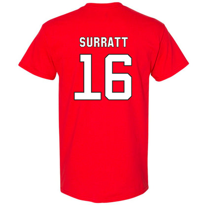 NC State - NCAA Football : Pluto Surratt - Replica Shersey T-Shirt-1