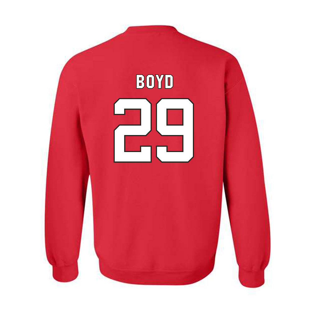 NC State - NCAA Football : RJ Boyd - Replica Shersey Crewneck Sweatshirt-1