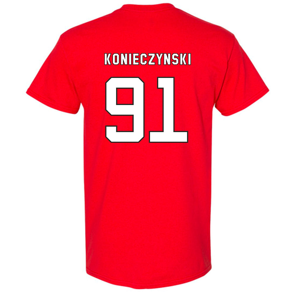 NC State - NCAA Football : Nick Konieczynski - T-Shirt