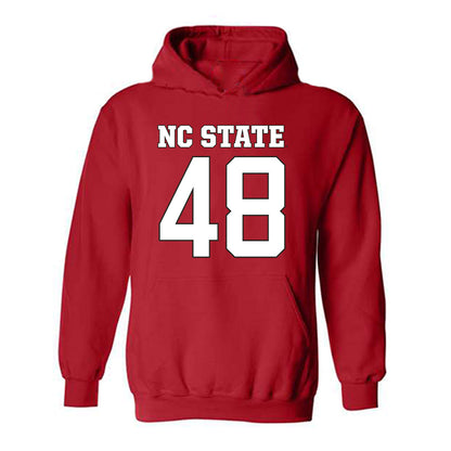 NC State - NCAA Football : Hunter Jackson - Replica Shersey Hooded Sweatshirt-0