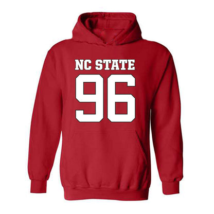 NC State - NCAA Football : Jackson Waller - Replica Shersey Hooded Sweatshirt-0