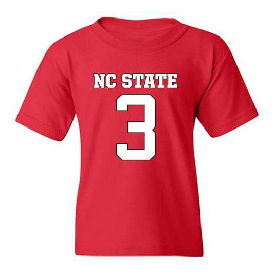 NC State - NCAA Football : Tristan Teasdell - Replica Shersey Youth T-Shirt-0