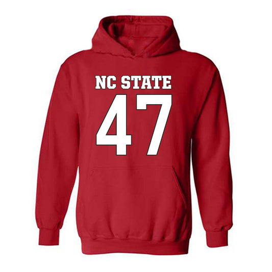 NC State - NCAA Football : Jackson Mastor - Replica Shersey Hooded Sweatshirt-0