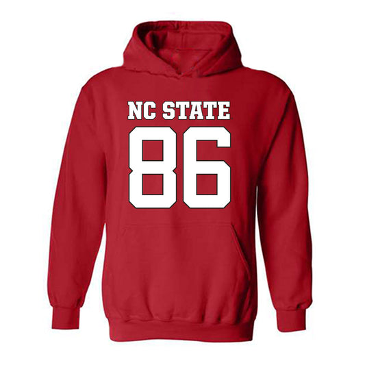 NC State - NCAA Football : Ian Flynt - Replica Shersey Hooded Sweatshirt-0
