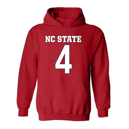 NC State - NCAA Football : Jayden Scott - Replica Shersey Hooded Sweatshirt-0