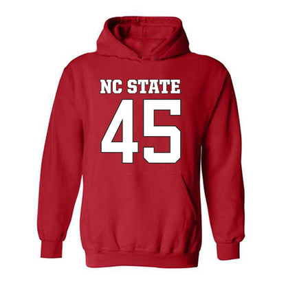NC State - NCAA Football : Tex Vaughn - Replica Shersey Hooded Sweatshirt-0