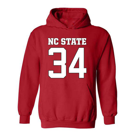 NC State - NCAA Football : Noah Moss - Replica Shersey Hooded Sweatshirt-0