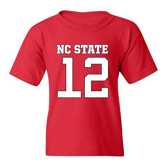 NC State - NCAA Football : teddy hoffmann - Replica Shersey Youth T-Shirt-0