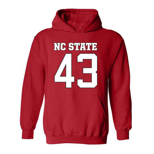NC State - NCAA Football : AJ Prim - Replica Shersey Hooded Sweatshirt-0