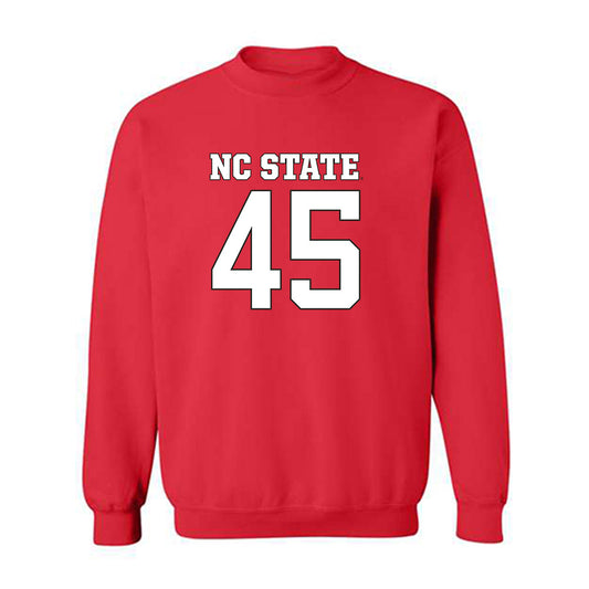 NC State - NCAA Football : Tex Vaughn - Replica Shersey Crewneck Sweatshirt-0