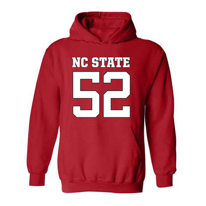 NC State - NCAA Football : David Collins - Replica Shersey Hooded Sweatshirt-0