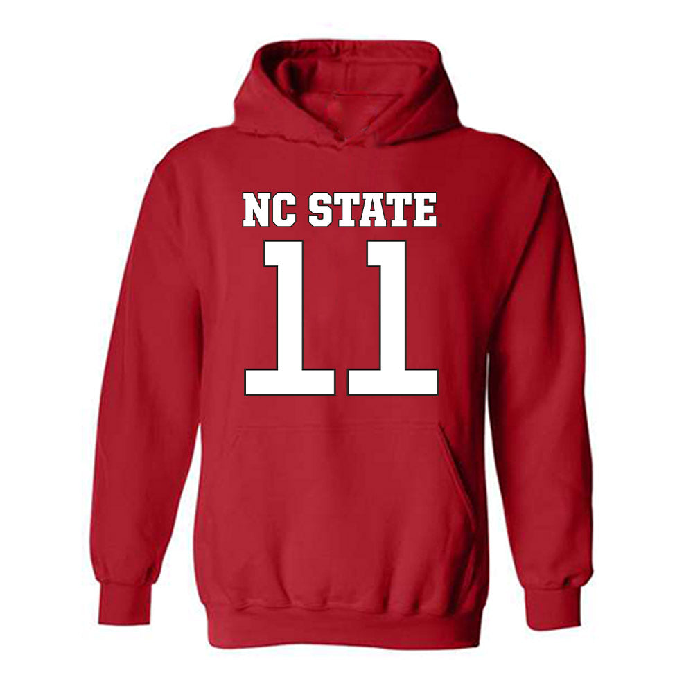 NC State - NCAA Football : CJ Bailey - Replica Shersey Hooded Sweatshirt-0